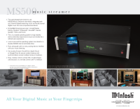 McIntosh MS500 - Brochure 